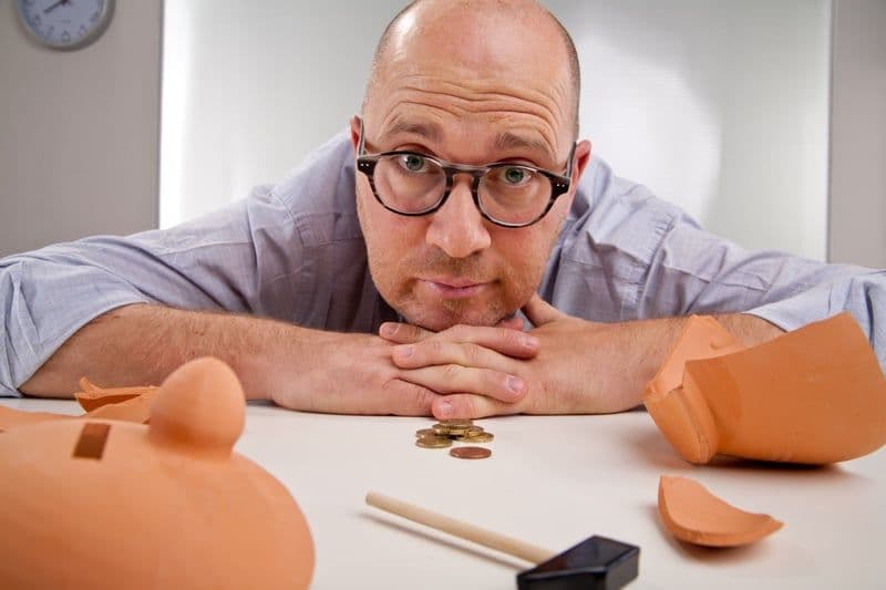 Kaputtes Sparschwein